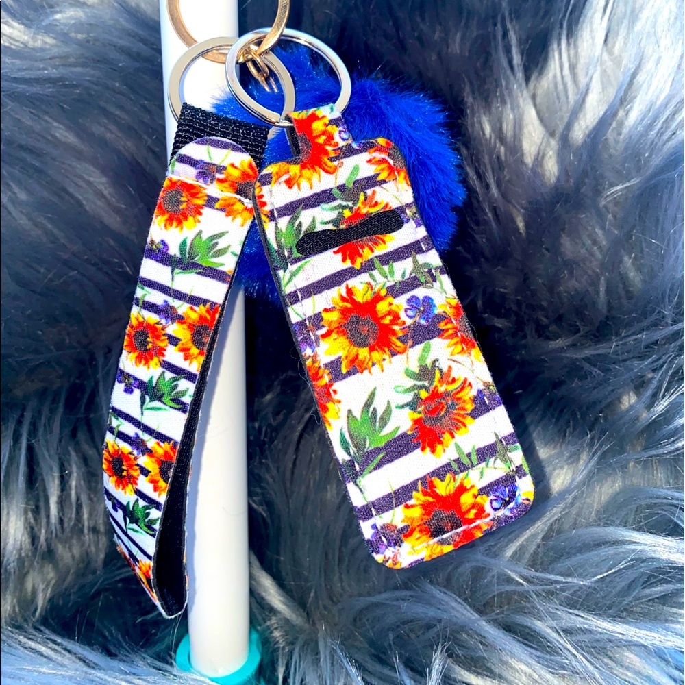Wristlet and Chapstick keychain
